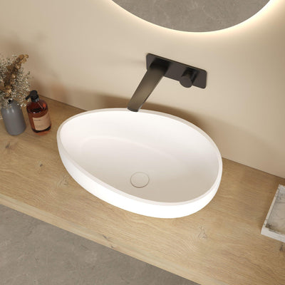 LUKKA WAVERTON ABOVE COUNTER BASIN GLOSS WHITE 600MM