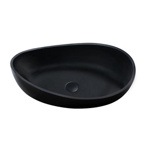LUKKA WAVERTON ABOVE COUNTER BASIN MATTE BLACK 600MM