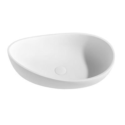LUKKA WAVERTON ABOVE COUNTER BASIN MATTE WHITE 600MM