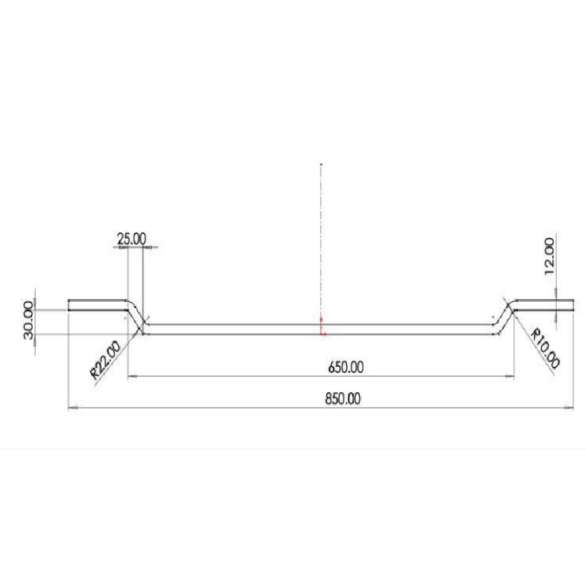 LUKKA CHASEY MATTE WHITE BATH TRAY 850MM
