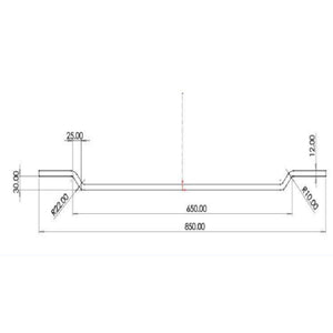 LUKKA CHASEY MATTE WHITE BATH TRAY 850MM