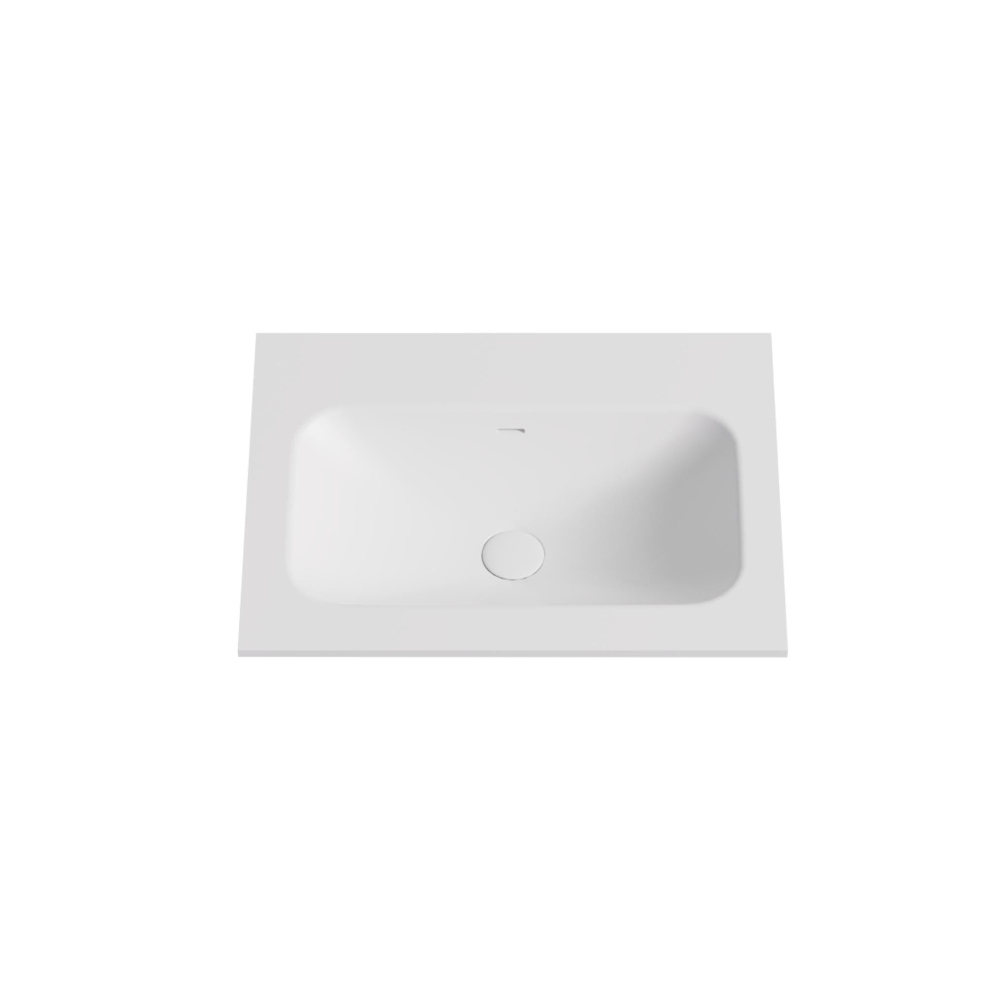 LUKKA CHASEY MATTE WHITE SINGLE BOWL VANITY UNDERMOUNT TOP (AVAILABLE IN MULTIPLE SIZES)