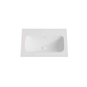 LUKKA CHASEY MATTE WHITE SINGLE BOWL VANITY UNDERMOUNT TOP (AVAILABLE IN MULTIPLE SIZES)
