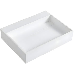 LUKKA CRETE WALL HUNG BASIN MATTE WHITE 460MM
