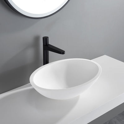 LUKKA KIRRA ABOVE COUNTER BASIN MATTE WHITE 500MM