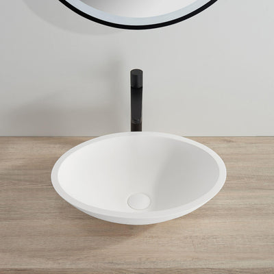 LUKKA KIRRA ABOVE COUNTER BASIN MATTE WHITE 528MM