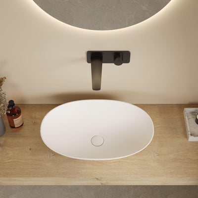 LUKKA KIRRA ABOVE COUNTER BASIN MATTE WHITE 580MM