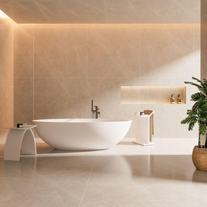 LUKKA KIRRA FREESTANDING BATHTUB MATTE WHITE 1760MM