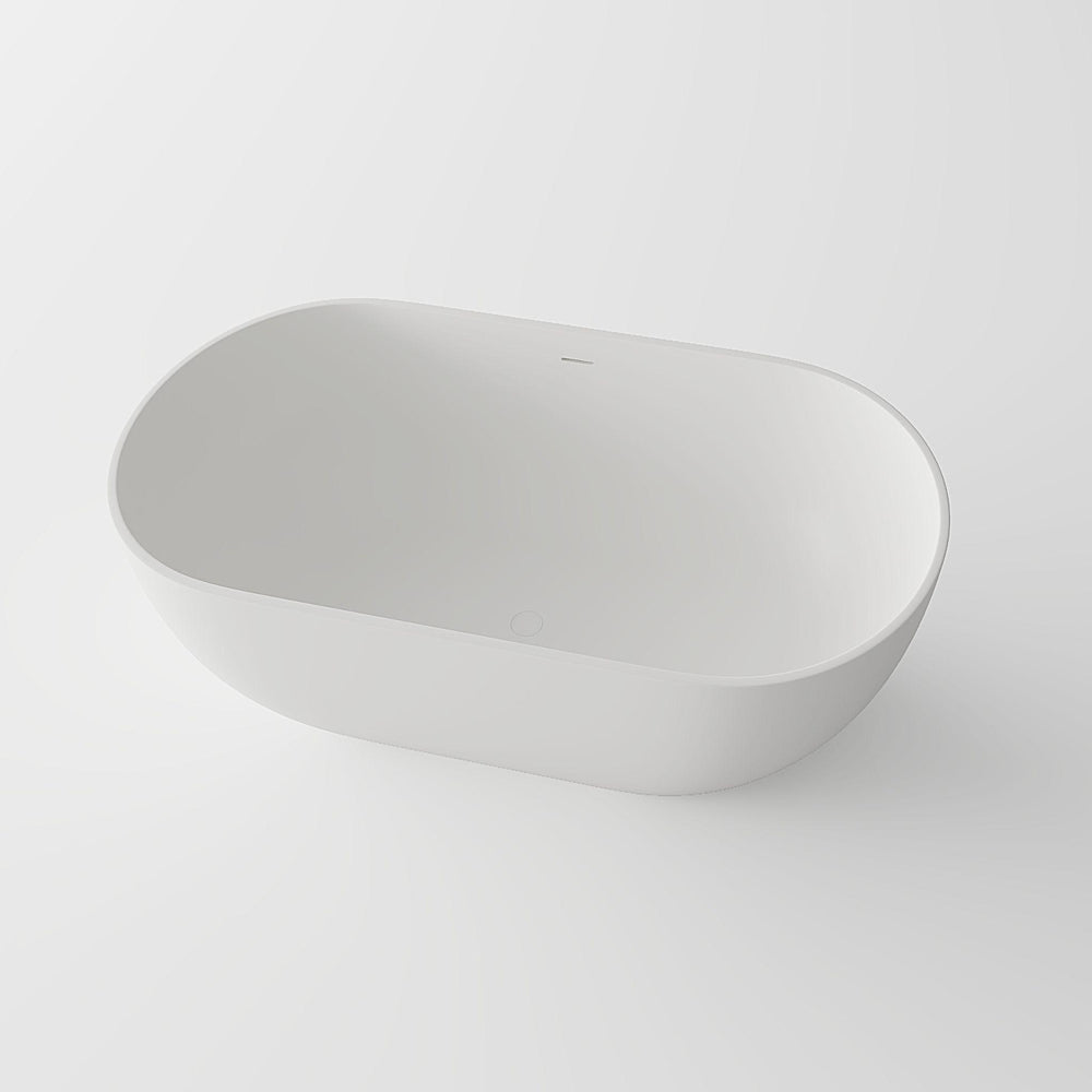 LUKKA KIRRA FREESTANDING BATHTUB MATTE WHITE (AVAILABLE IN 1400MM, 1500MM AND 1700MM)