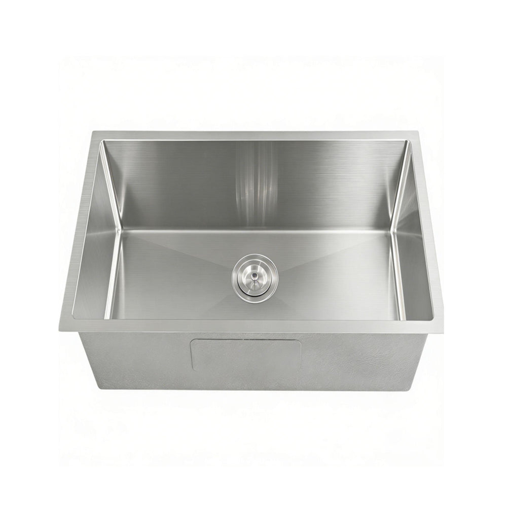LUKKA KLIFF HAND MADE STAINLESS STEEL SINGLE BOWL UNDERMOUNT KITCHEN SINK 580MM