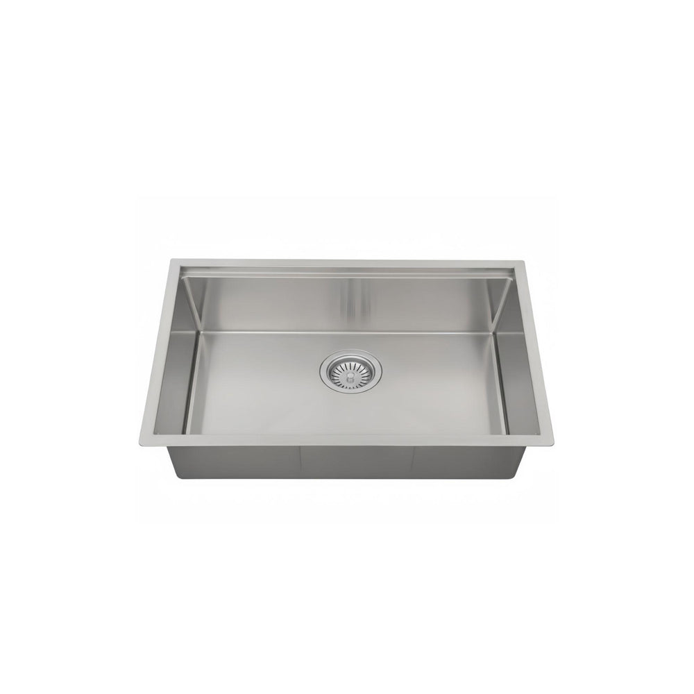 LUKKA KLIFF HAND MADE STAINLESS STEEL SINGLE BOWL UNDERMOUNT KITCHEN SINK 810MM