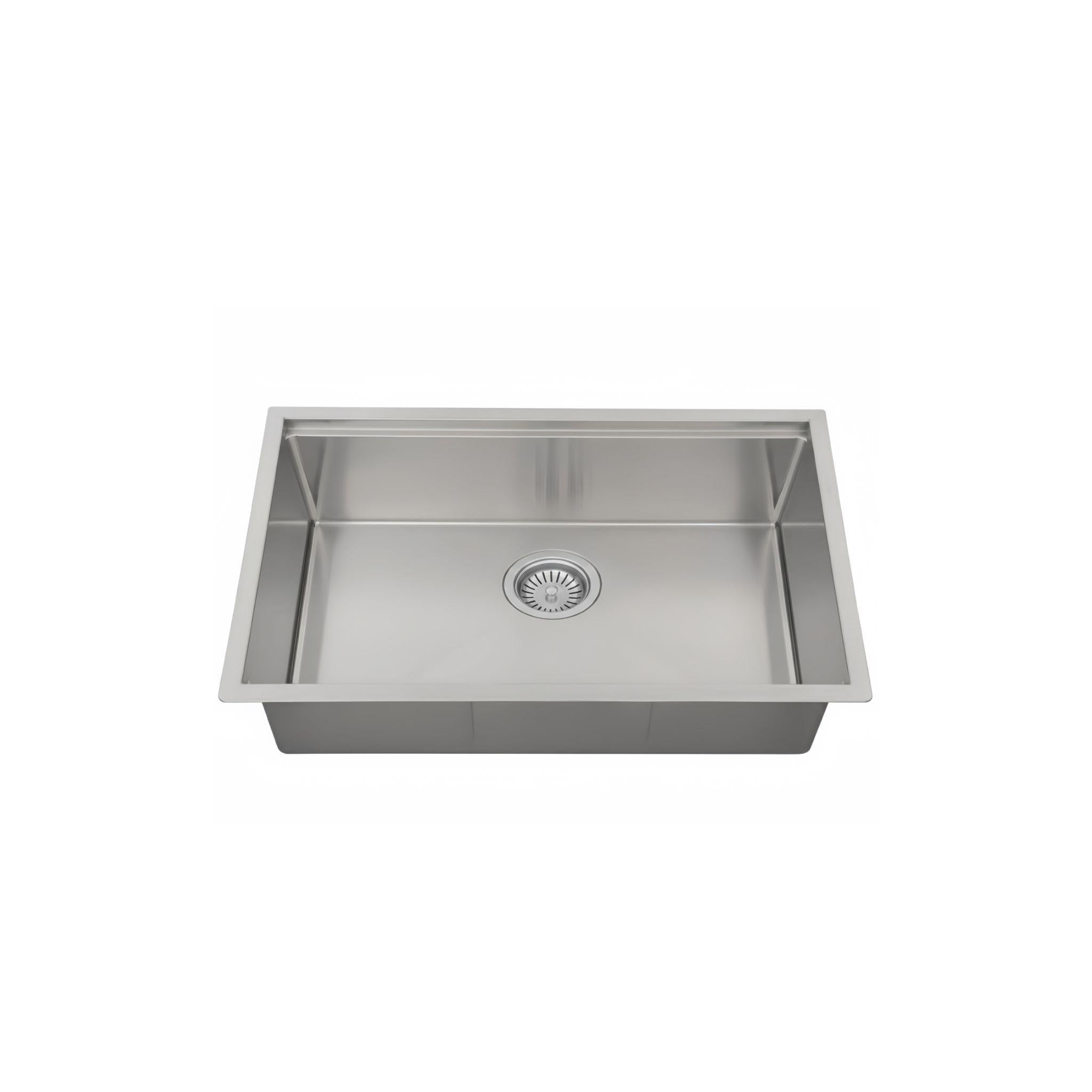 LUKKA KLIFF HAND MADE STAINLESS STEEL SINGLE BOWL UNDERMOUNT KITCHEN SINK 810MM