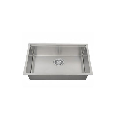 LUKKA KLIFF HAND MADE STAINLESS STEEL SINGLE BOWL UNDERMOUNT KITCHEN SINK 810MM