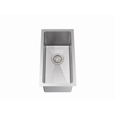 LUKKA KLIFF HAND MADE STAINLESS STEEL SINGLE BOWL UNDERMOUNT KITCHEN SINK 240MM