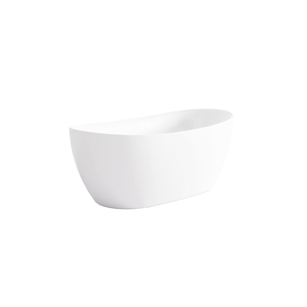 LUKKA VALLA FREESTANDING BATHTUB GLOSS WHITE 1600MM