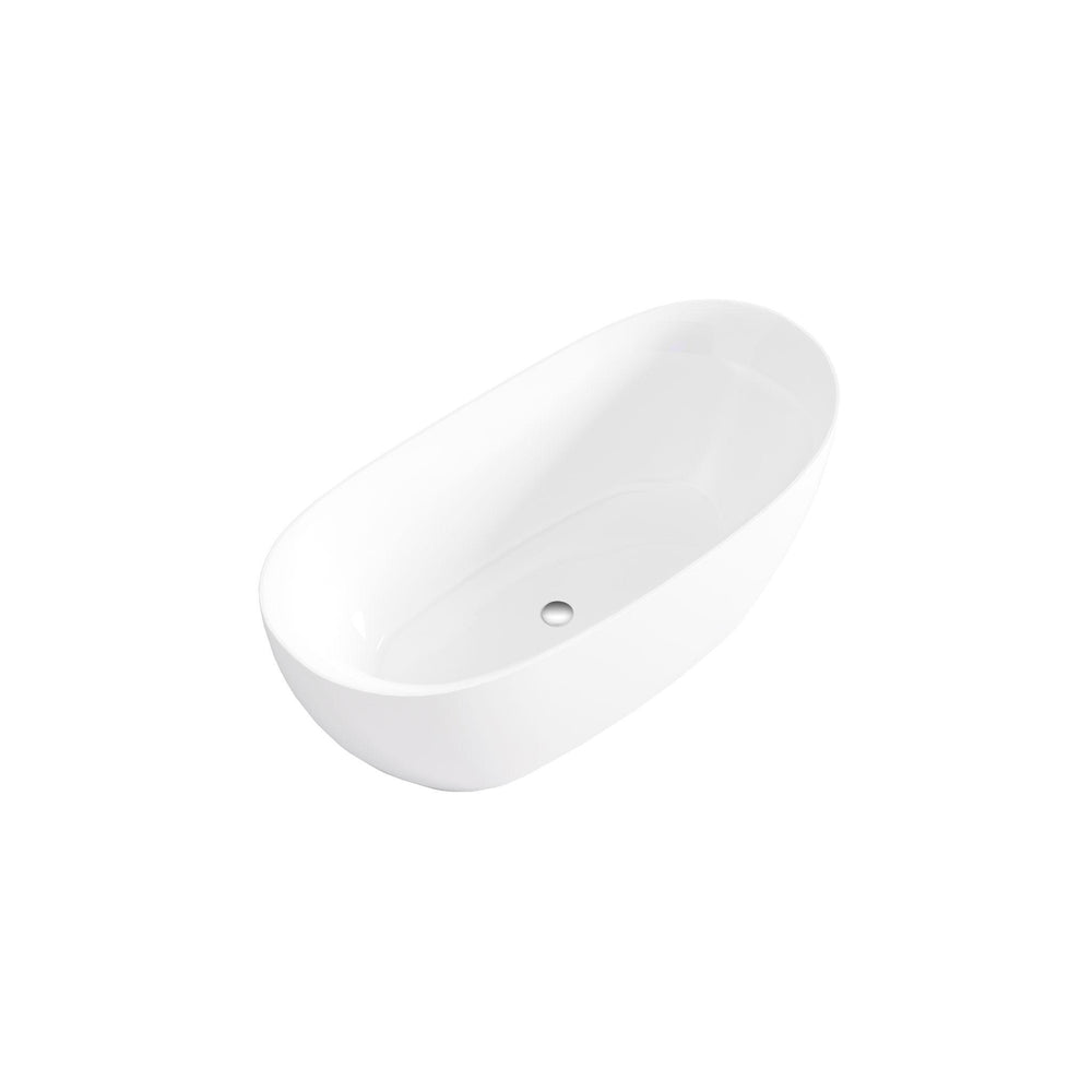 LUKKA VALLA FREESTANDING BATHTUB GLOSS WHITE 1600MM