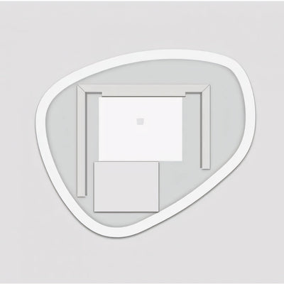 AQUAPERLA OVAL ACRYLIC LED MIRROR 3 COLOUR LIGHTS CHROME 800X675MM