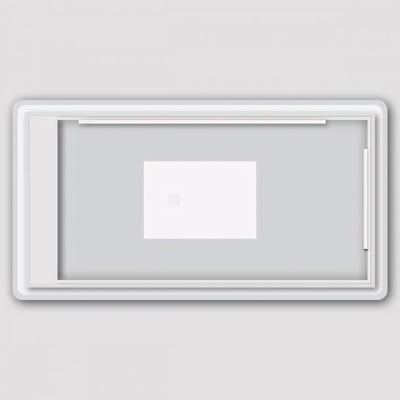 AQUAPERLA RECTANGULAR ACRYLIC BACKLIT LED MIRROR 3 COLOUR LIGHTS CHROME 1500X800MM