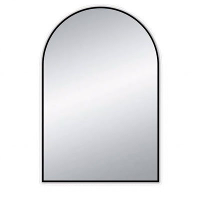 AQUAPERLA UNI ARCH FRAMED MIRROR MATTE BLACK 600X900MM