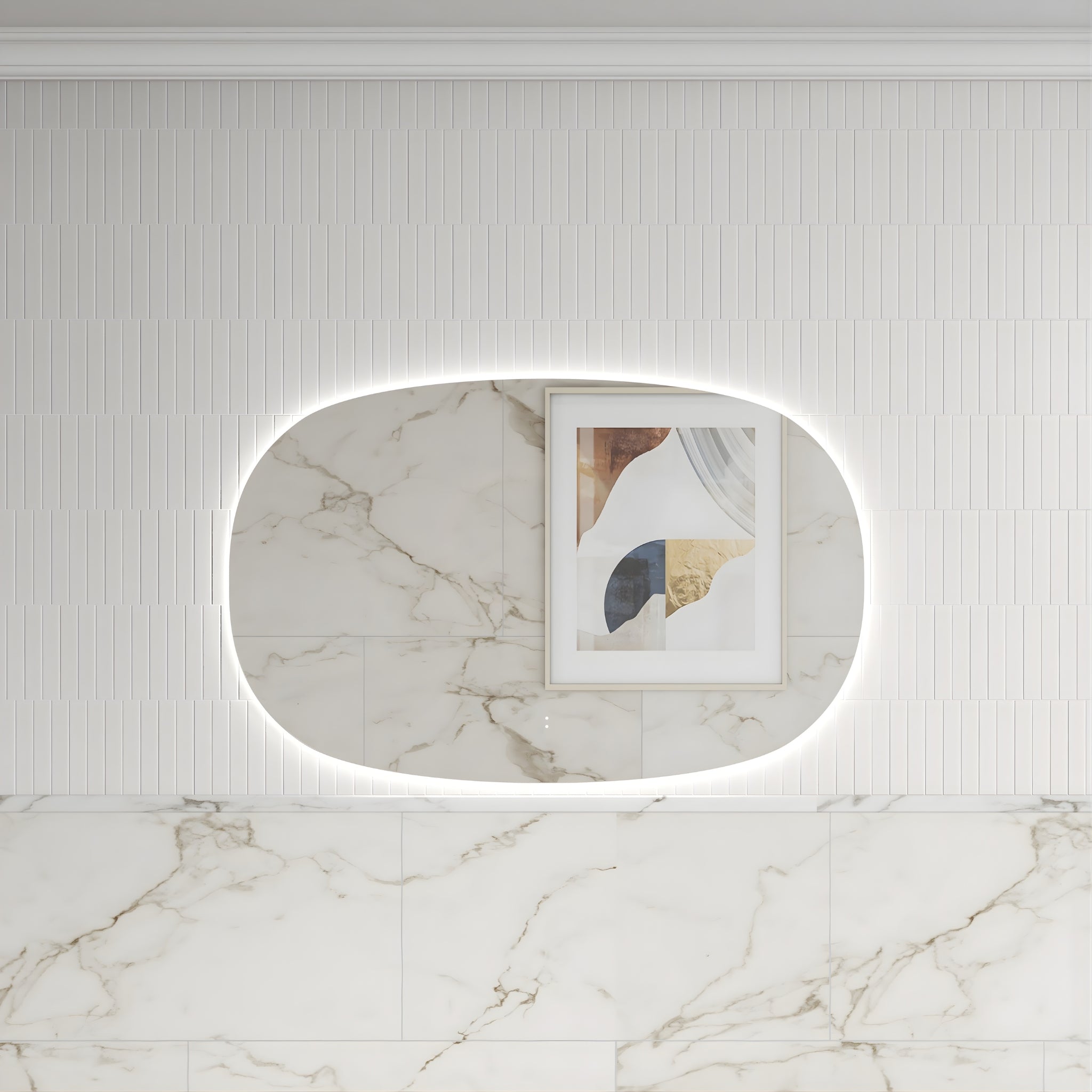AULIC VALMONT HORIZONTAL LED MIRROR FRAMELESS 1100X700MM