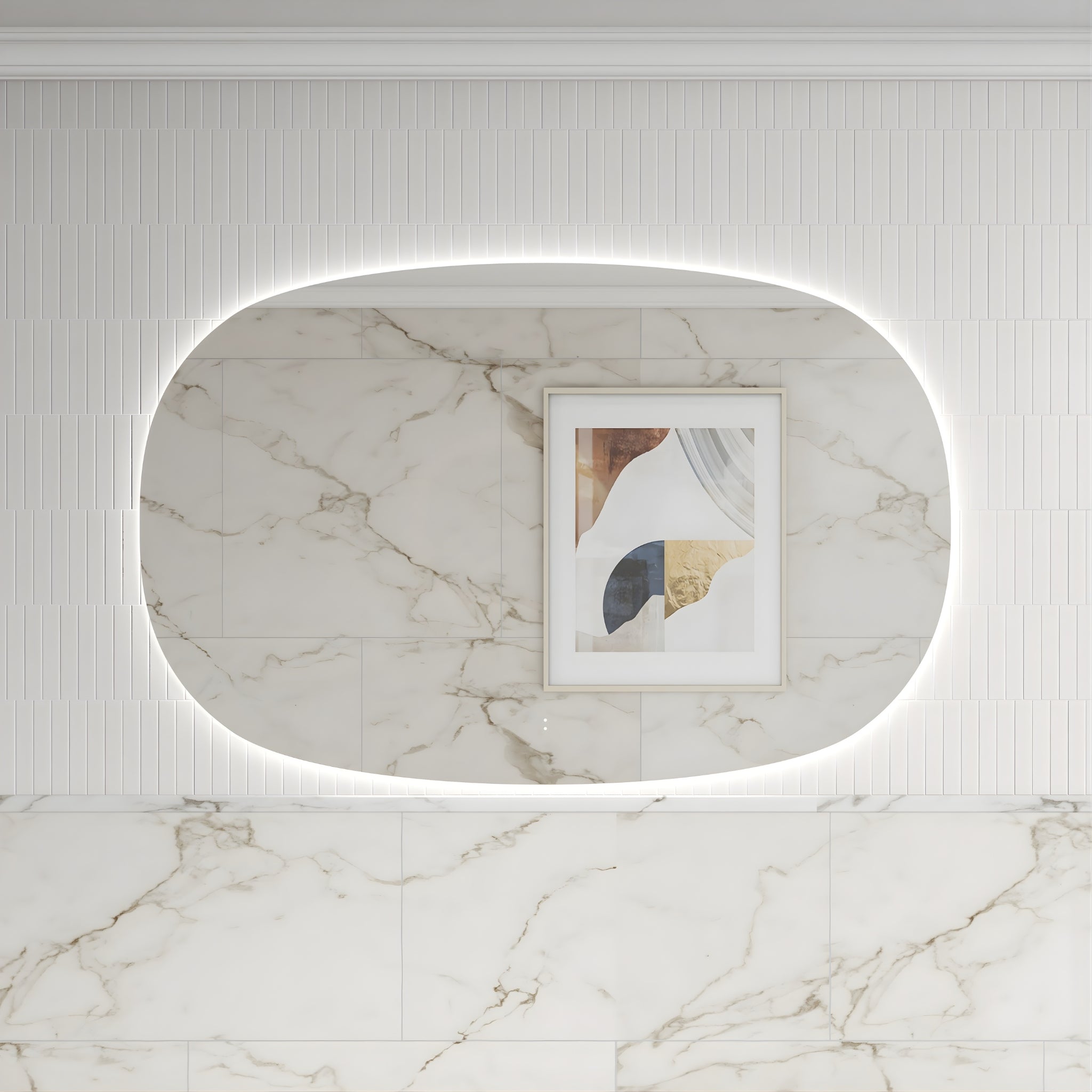 AULIC VALMONT HORIZONTAL LED MIRROR FRAMELESS 1400X900MM