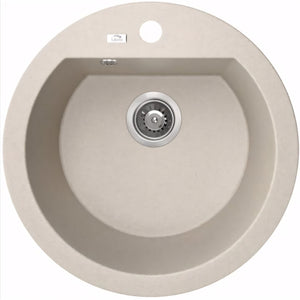 AQUAPERLA  LAVEO SINGLE BOWL KITCHEN SINK BEIGE GRANITE 510MM
