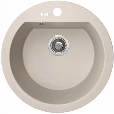 AQUAPERLA LAVEO SINGLE BOWL KITCHEN SINK BEIGE GRANITE 510MM