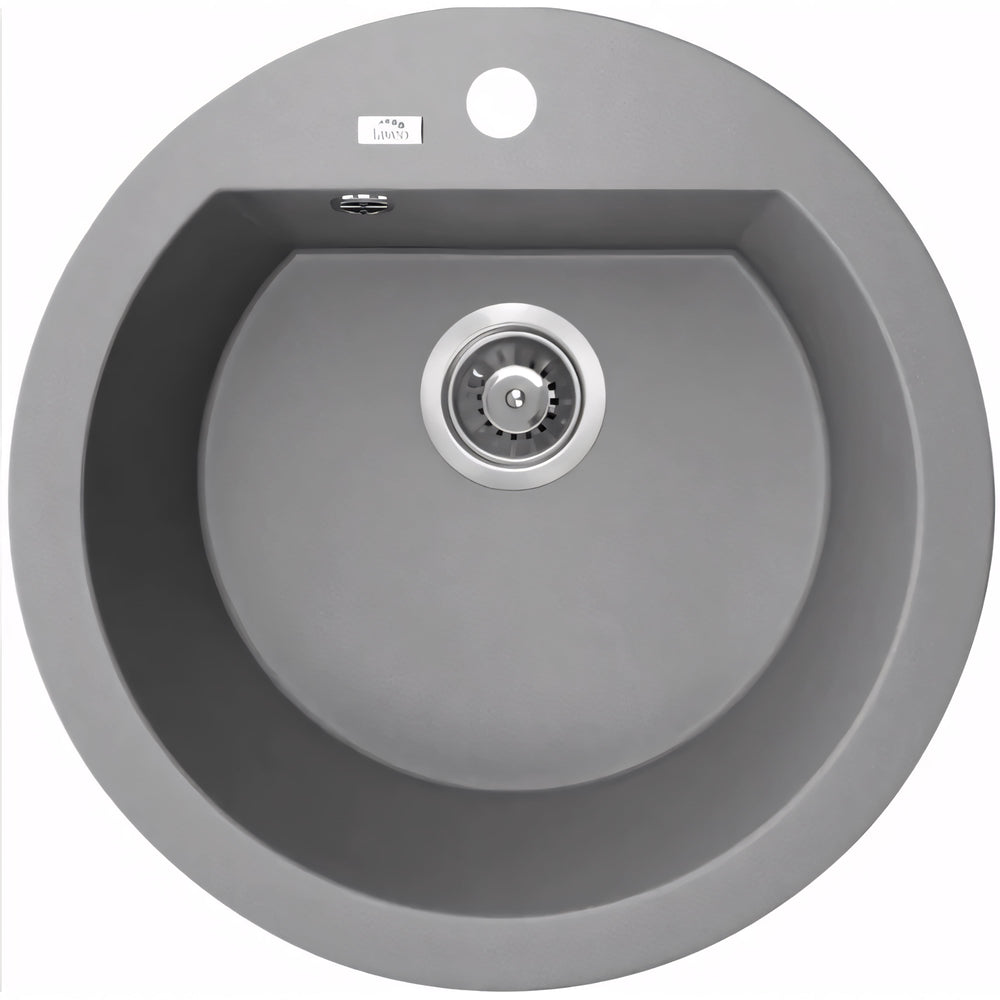 AQUAPERLA  LAVEO SINGLE BOWL KITCHEN SINK GREY GRANITE 510MM