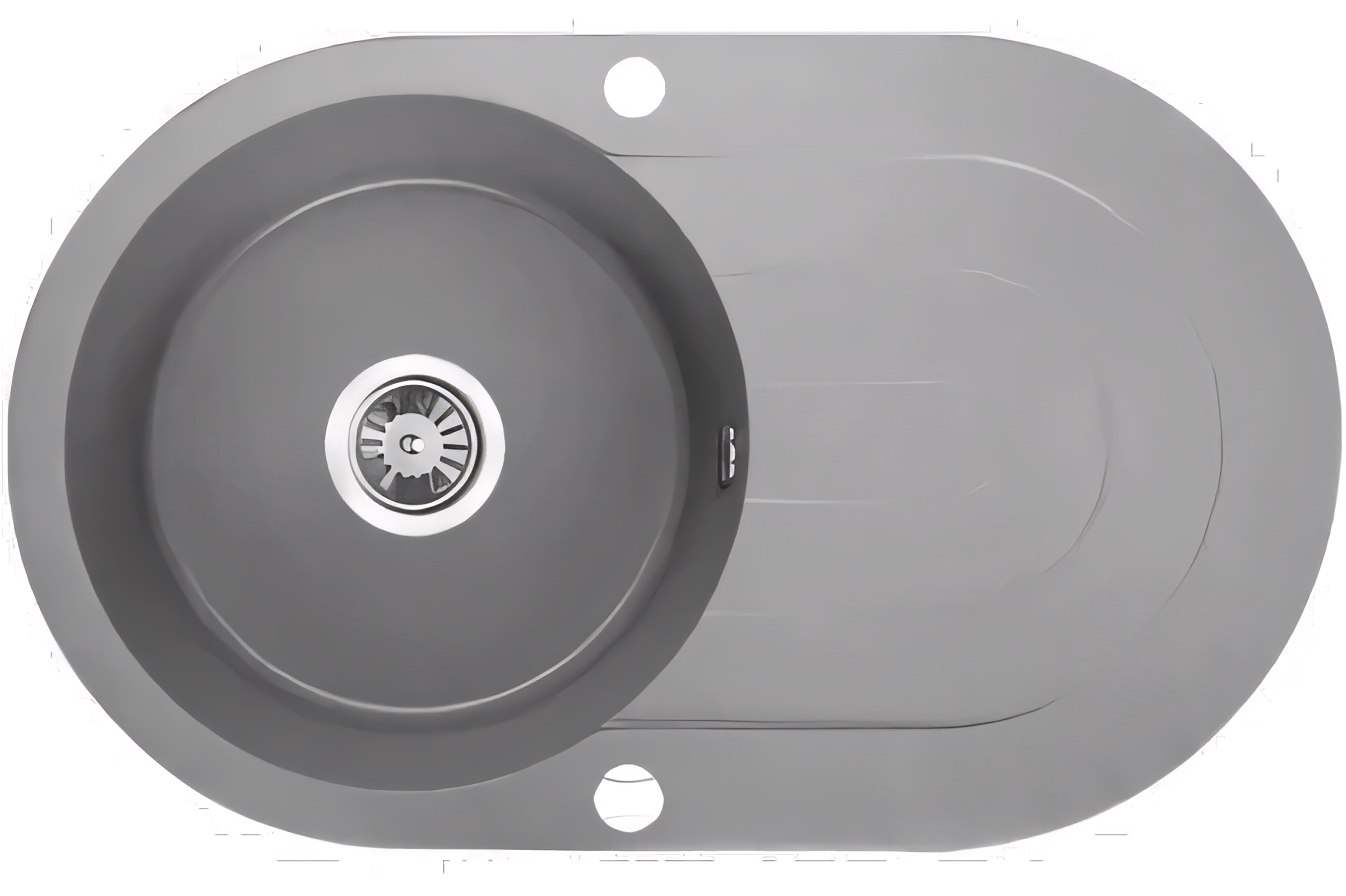 AQUAPERLA LAVEO UNDERMOUNT SINGLE BOWL SINK GREY GRANITE 470MM