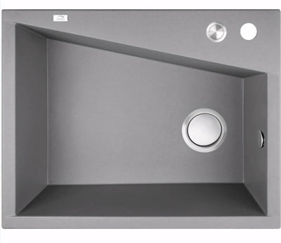 AQUAPERLA LAVEO UNDERMOUNT SINGLE BOWL SINK BEIGE GRANITE 480MM