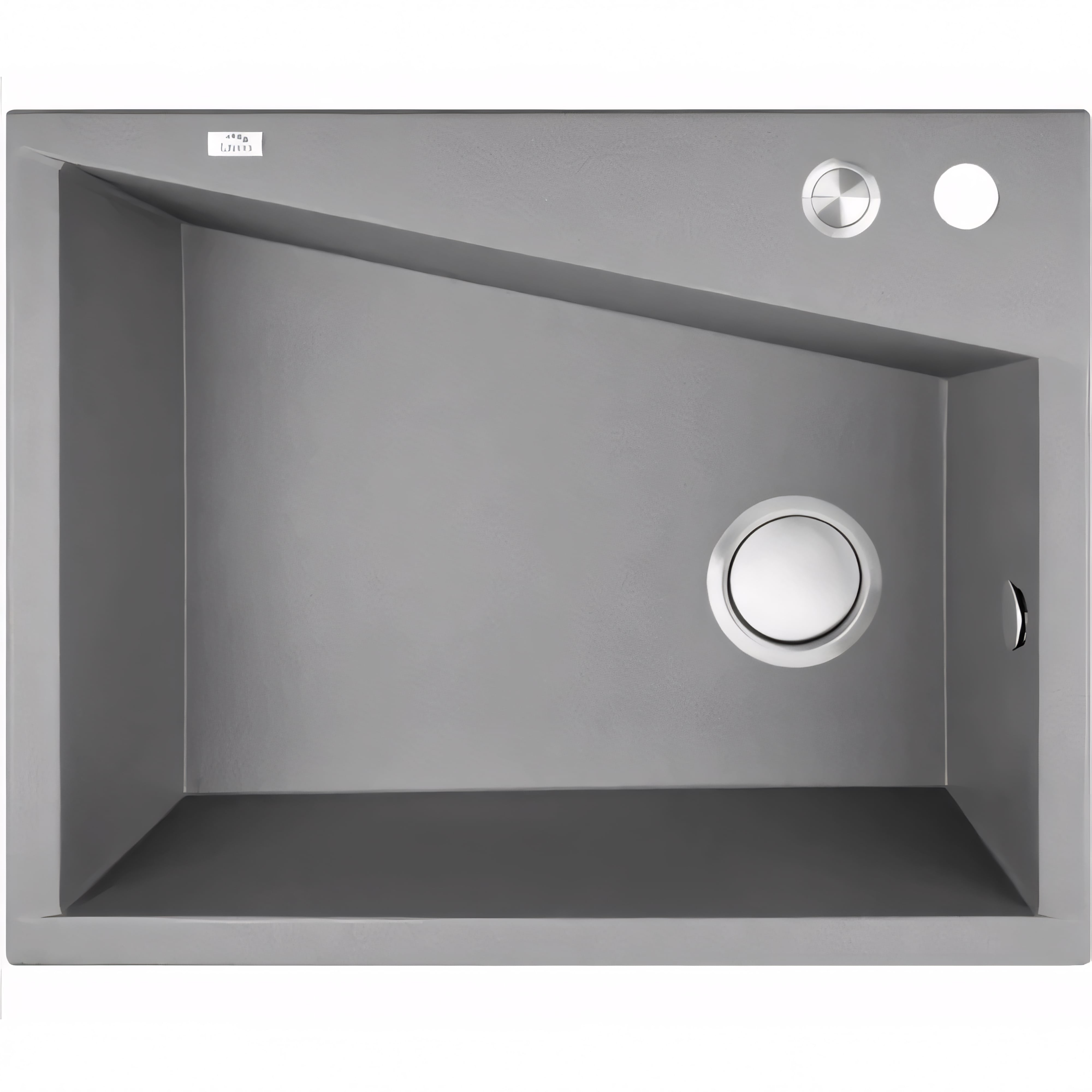 AQUAPERLA LAVEO UNDERMOUNT SINGLE BOWL SINK GREY GRANITE 480MM