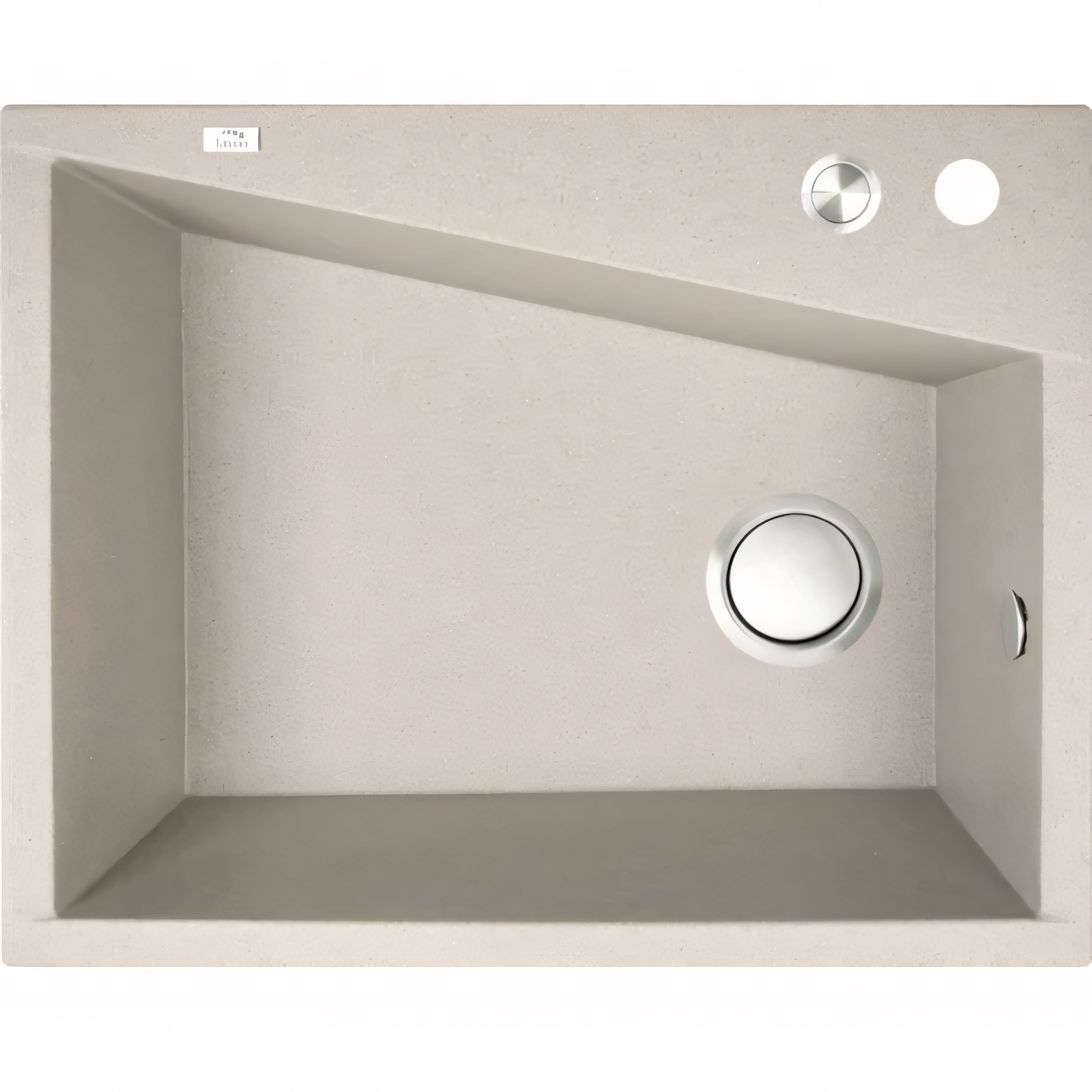 AQUAPERLA LAVEO UNDERMOUNT SINGLE BOWL SINK GREY GRANITE 480MM