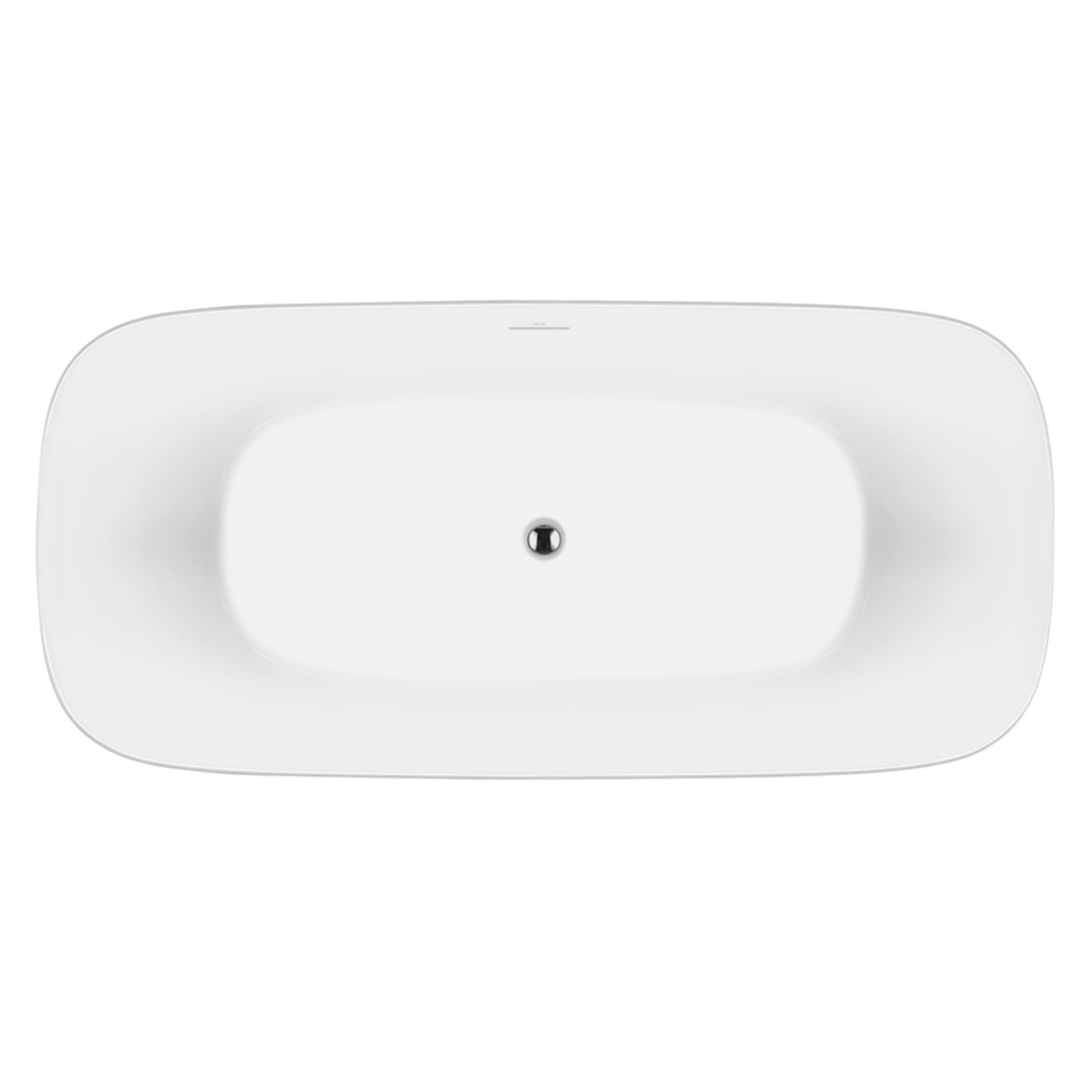 DECINA LOLA FREESTANDING BATH WITH INTEGRATED OVERFLOW GLOSS WHITE 1700MM