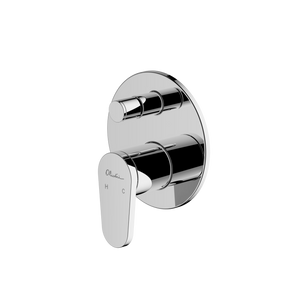 OLIVERI LONDON WALL MIXER SET WITH DIVERTER 161MM CHROME