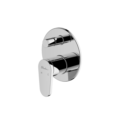 OLIVERI LONDON WALL MIXER SET WITH DIVERTER 161MM CHROME