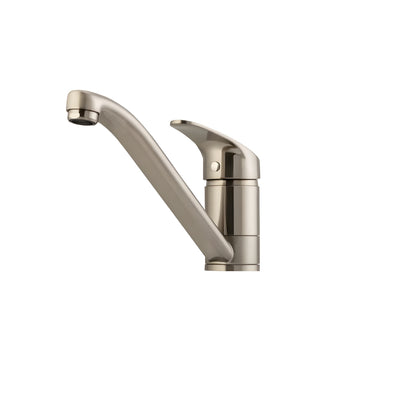 OLIVERI LONDON LEAD FREE SINGLE LEVER KITCHEN MIXER 130MM BRUSHED NICKEL