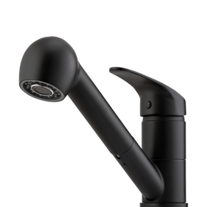 OLIVERI LONDON PULL OUT SPRAY KITCHEN MIXER 180MM MATTE BLACK