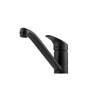 OLIVERI LONDON LEAD FREE SINGLE LEVER KITCHEN MIXER 130MM MATTE BLACK