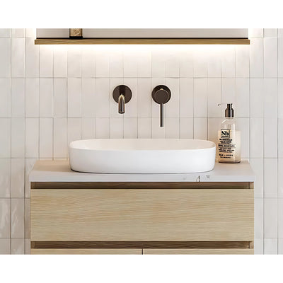 TIMBERLINE LORENZO INSET BASIN GLOSS WHITE 500MM