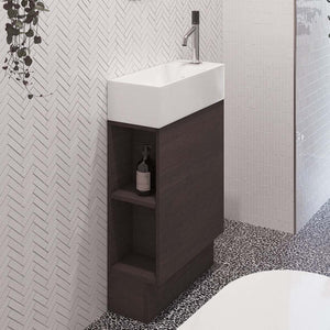 TIMBERLINE LOTTIE 480MM SPACE SAVING SINGLE BOWL CUSTOM FLOOR STANDING VANITY