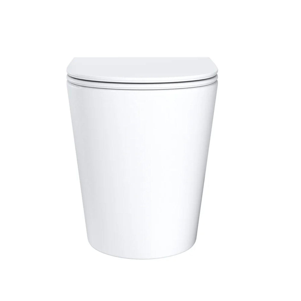 MERCIO LONDON99 RIMLESS WALL FACED FLOOR PAN GLOSS WHITE