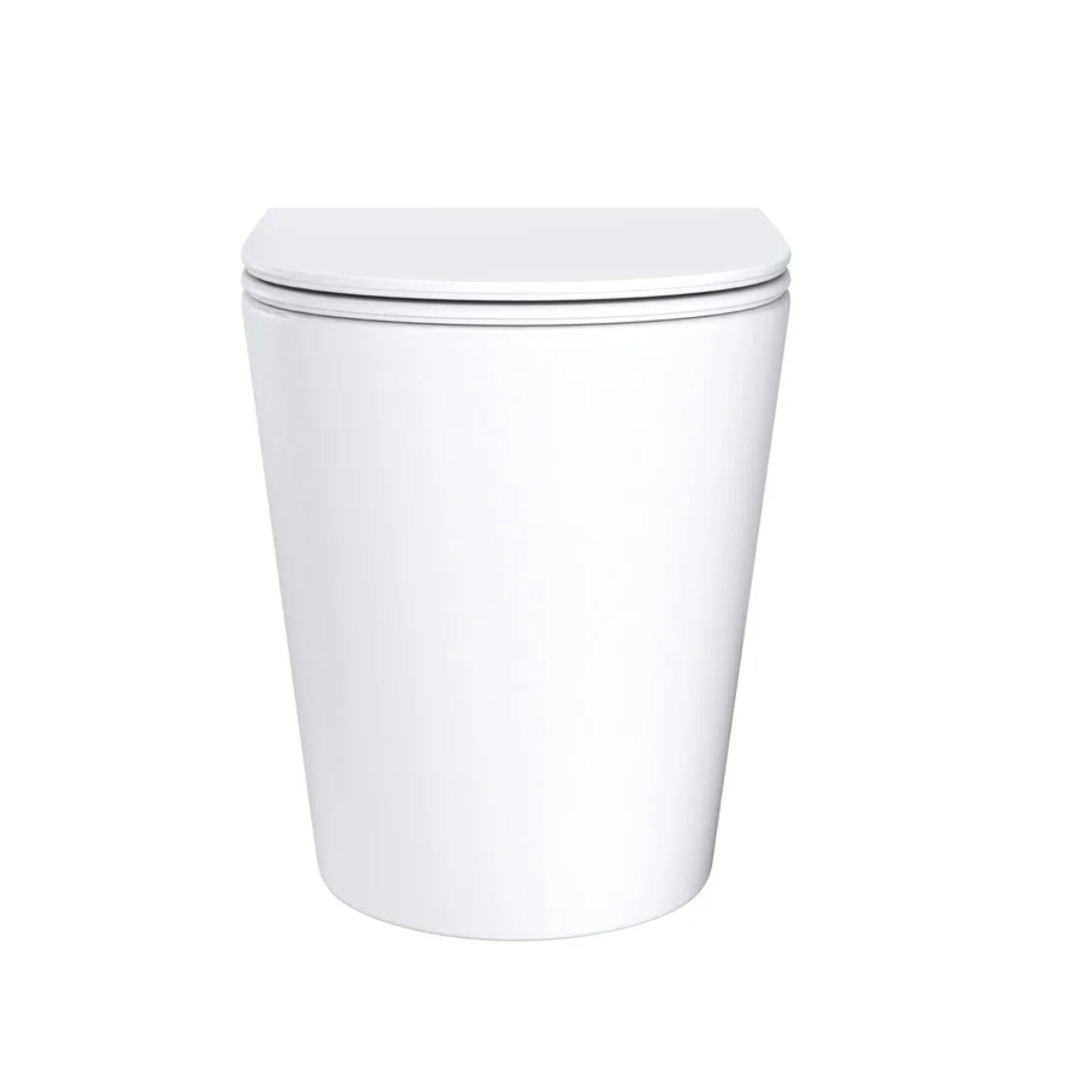 MERCIO LONDON99 RIMLESS WALL FACED FLOOR PAN GLOSS WHITE