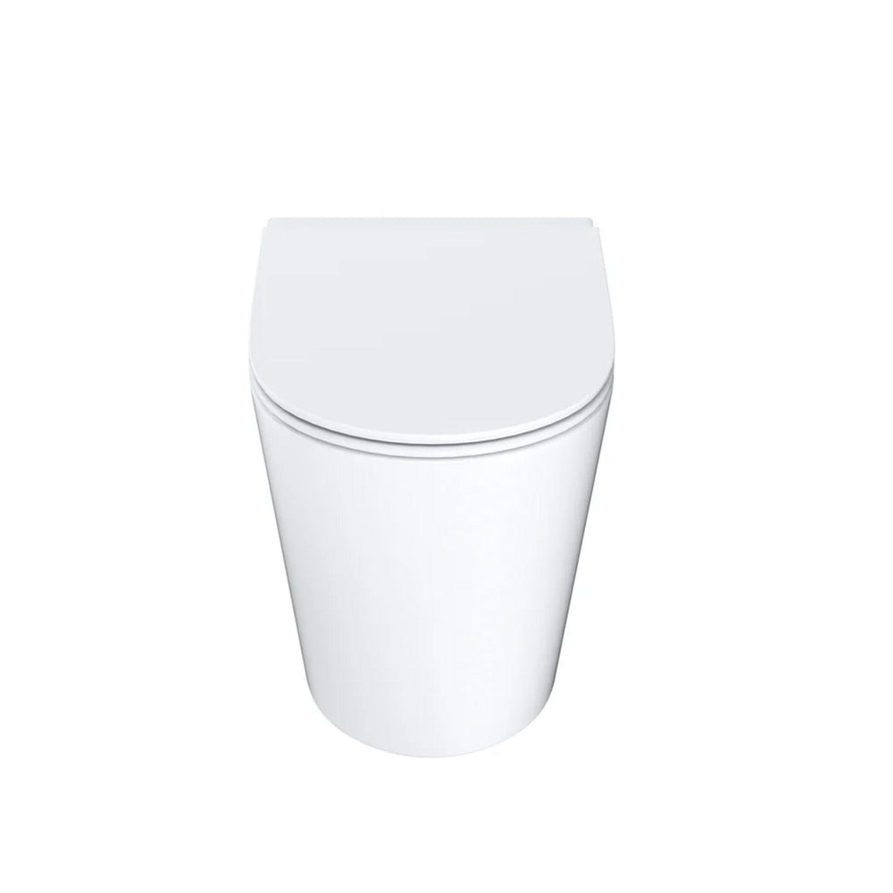 MERCIO LONDON99 RIMLESS WALL FACED FLOOR PAN GLOSS WHITE