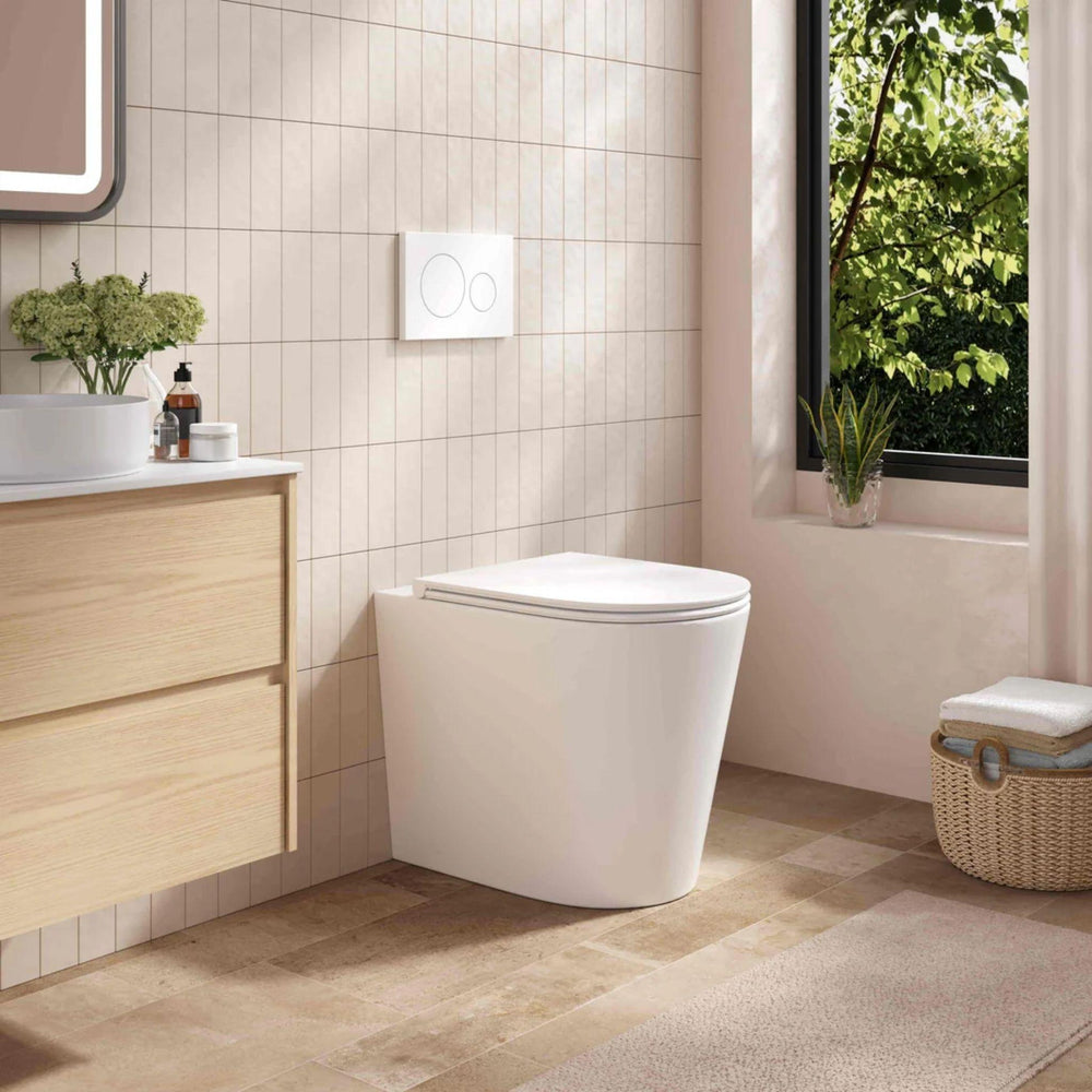 MERCIO LONDON99 RIMLESS WALL FACED FLOOR PAN GLOSS WHITE