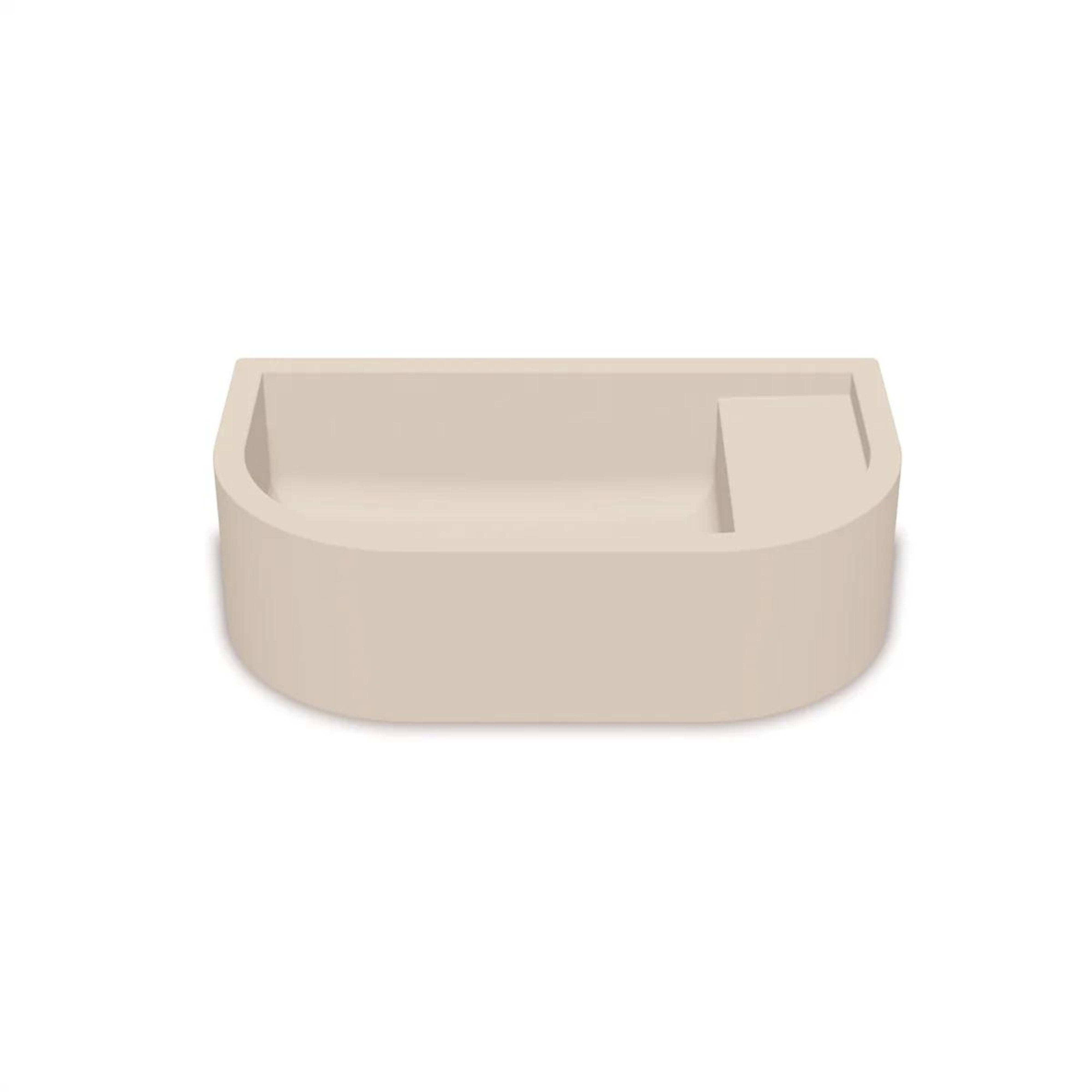NOOD CO LOOP 01 ABOVE COUNTER / WALL HUNG BASIN MUSHROOM 440MM