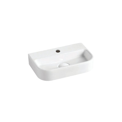 GARETH ASHTON VELA WALL HUNG BASIN WHITE 380MM