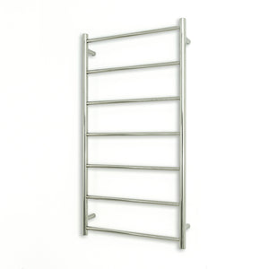 RADIANT HEATING 7-BARS ROUND NON-HEATED TOWEL RAIL CHROME 600MM