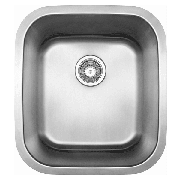 ABEY LEICHARDT UNDERMOUNT SKINNY SINGLE BOWL LAUNDRY SINK STAINLESS STEEL 458MM