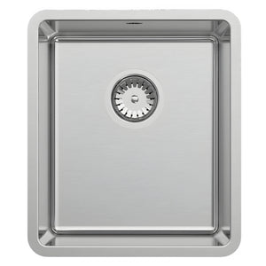 SCHOCK LUCIA SINGLE BOWL KITCHEN SINK STAINLESS STEEL 380MM