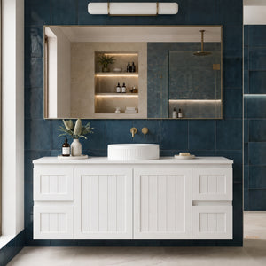 LUKKA ARCHILL FEDERATION MATTE WHITE 1500MM SINGLE BOWL WALL HUNG VANITY